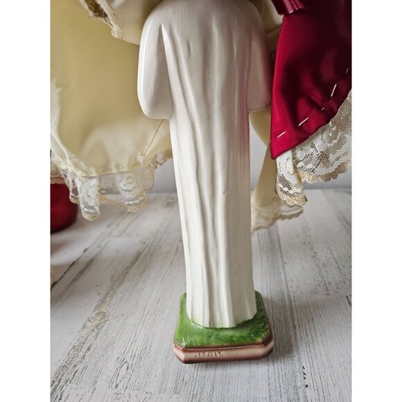 Vintage chalkware 17" infant of Prague statuary Italian Italy religious statue f - Picture 11 of 16